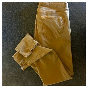 COPY - Zara Woman Tan Slim Fit Pants W/ Zippers